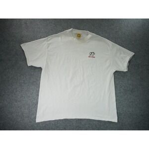 Big Dogs Shirt Mens XL White‎ Short Sleeve Crew Neck Come on Baby Light My Fire